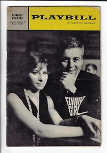 Programma Playbill Musicale Funny Girl 1964 Barbra Streisand Philadelphia Tryout - Foto 1 di 2