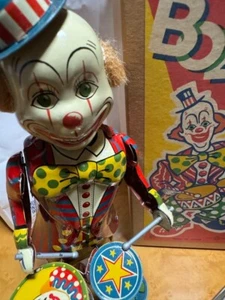 Tin Toys Club Collection Bozo Clown Retro Tin Toy Japan Antique Boxed Rare - Picture 1 of 6