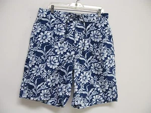 Tommy Jeans Men's Navy Blue & White Board Swim Shorts Trunks Size L -  EUC - Picture 1 of 8
