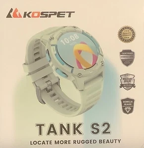 2025 KOSPET TANK S2 GPS Smart Watch Women Green/350mAh Cobalt Battery / 14 Day - Picture 1 of 11