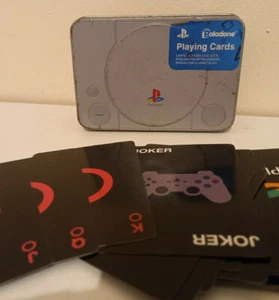 Vintage Paladone - Playstation PS1 Playing Cards in Metal Console Tin - Picture 1 of 2
