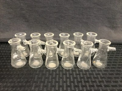 (12) Corning PYREX Glass 25mL Micro Filtering Flask w/ Sidearm 5360-25 B - Image 1 of 4