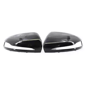 For Benz C E GLC Class W205 X253 W213 2016-2020 Gloss Black Mirror Cover Caps - Foto 1 di 7