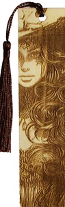 BEAUTIFUL LADY Wooden Laser cut Engraved Bookmark - Picture 1 of 1
