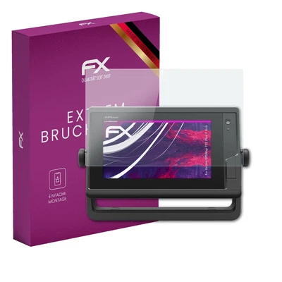 atFoliX Glasfolie für Garmin GPSMap 722 Plus 7 Inch Displayfolie 9H Schutzpanzer - Bild 1 von 4