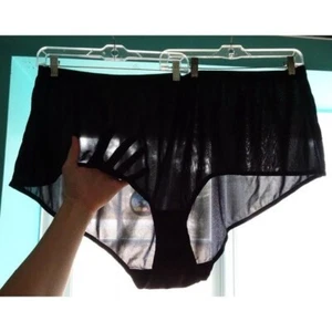 Comfort Choice Black Nylon Granny Pantie Size 16 wide crotch plus size - Picture 1 of 8