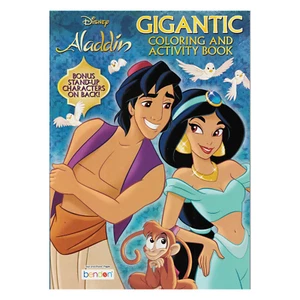 Aladdin Coloring & Activity Kids Book - 192 pages - BONUS CUTOUT CHARACTERS - Foto 1 di 13
