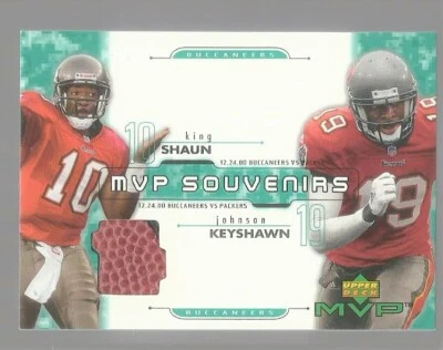 2001 UD MVP SOUVENIRS  #TB  KESHAWN JOHNSON-SHAUN KING  BALL PATCH RELIC  NM/MT+ - Image 1 of 2