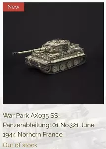 War Park Normandy Tiger AX035 Brand New In Box. Now Retired, 1 Available Only. - Picture 1 of 4