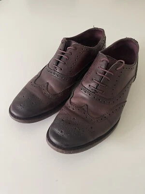 PAUL SMITH MEN’S MUNRO AUBERGINE LEATHER TRAVEL SHOES BROGUES UK 8 VGC RRP £345 - Image 1 of 4