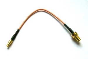 Adapter Pigtail RP-SMA Buchse auf MCX Stecker gerade 15cm RG316 RTL SDR USB TV - Bild 1 von 3