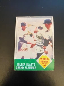 1963 TOPPS BASEBALL #145 WORLD SERIES GAME #4!! $1 SHIPPING!! (PAPER LOSS) - Picture 1 of 2