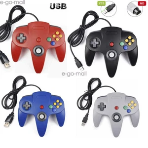 Controlador USB con cable N64 para Windows 11 10 8 PC MAC Linux Raspberry Pi Juegos - Imagen 1 de 75