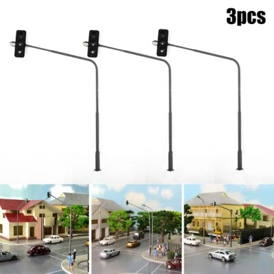 LED Ampel mit Fu?g?ngerbeleuchtung 3 St??ck passend f??r Spur H0 1 87 - Bild 1 von 4