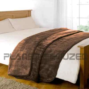 FAUX FUR THROW BLANKET LUXURY SOFA BED FLEECE SOFT WARM DOUBLE, KING LARGE SIZE - Picture 1 of 20