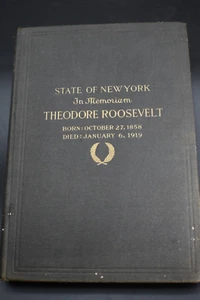 1919 *FIRST* State of New York In Memorium Theodore Roosevelt - Picture 1 of 15