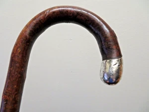 Antique 1919 Sterling Silver Mounted Walking Stick/Cane 90cm In Length - Picture 1 of 17