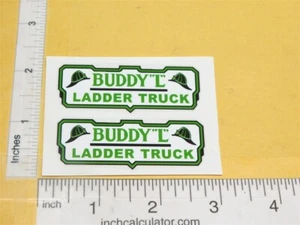 Buddy L Ladder Fire Department Truck Replacement Stickers BL-212 - Imagen 1 de 2