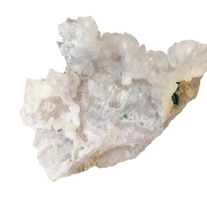 LG Natural Amethyst Rose/Flower Multi-Cluster Specimen W/ Malachite Inclusions - Picture 1 of 23