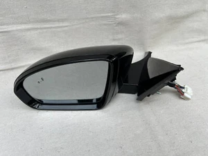 2017 2018 2019 Kia Cadenza Left Driver Side Mirror OEM Aurora Black Pearl - Imagen 1 de 6