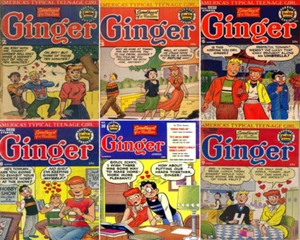 Confezione Fumetti Ginger 1952 - 1954 - 6 eBook su CD - Foto 1 di 3