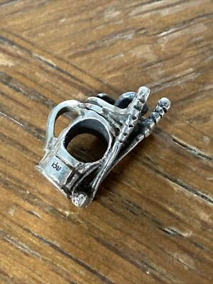 Italy 925 Sterling Silver Golf Club Bag Bracelet Slide Charm - Image 1 of 4