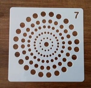 CIRCLES STENCIL 130mm x 130mm - Picture 1 of 1