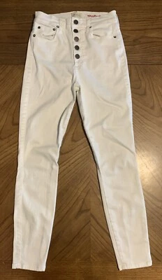 Джинсы из денима Alice + Olivia с хорошей высокой талией, винтажные сахарно-белые, женские размер 27 - Изображение 1 из 4