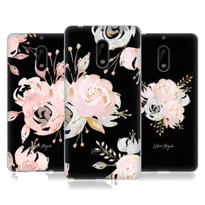 NATURE MAGICK ROSE GOLD GLITTER NIGHT ROSES SOFT GEL CASE FOR NOKIA PHONES 1 - Picture 1 of 10