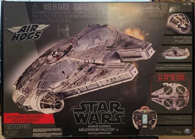 Star Wars Drone RC Millennium Falcon XL Flying Drone 2.4GHz Air Hogs - Image 1 of 4