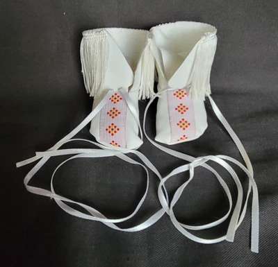 American Girl Kaya's Fancy Shawl Outfit - Beaded Moccasins Only - - Image 1 of 4