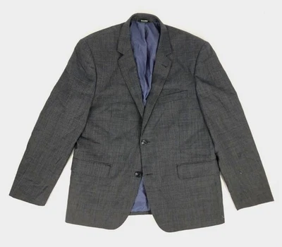 Neiman Marcus 40S Para hombres Gris Calce Moderno Lana Traje A Cuadros Abrigo Blazer Chaqueta Foto 1 de 4