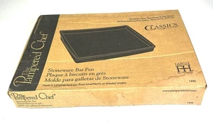 Sartén de bar grande de gres Pampered Chef #1445 - 11” x 17 1/2” - Imagen 1 de 8
