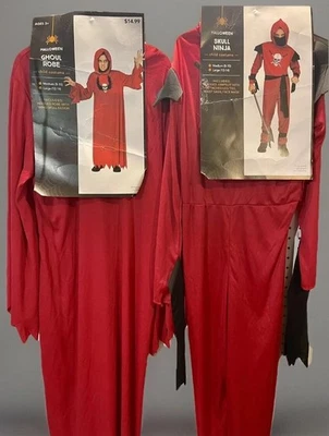 Nuevo Halloween 🎃 Bata Ghoul y Calavera Ninja L 12/14 Disfraces Lote Defecto de Vestir Foto 1 de 4