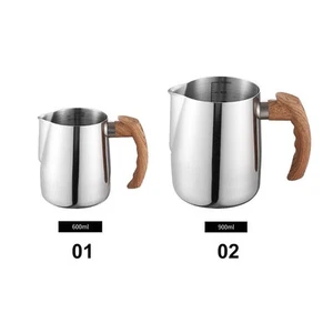 Milk Frother Jug for Coffee Machine 600ml/900ml Barista Accessories Coffee Art - Picture 1 of 15
