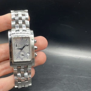 Longines Dolce Vita Chronograph Men's 28mm Watch L5.656.4 Stainless Bracelet - Picture 1 of 13