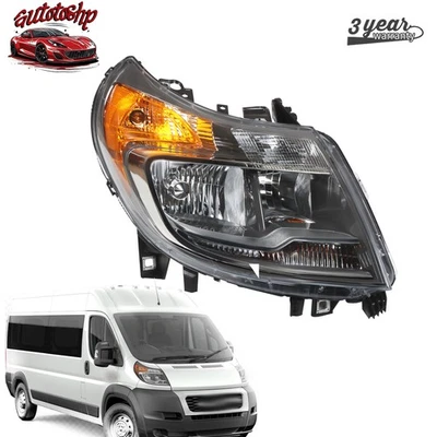 Halogen Headlight Headlamp Passenger For 2014-2022 RAM ProMaster 1500 2500 3500 - Изображение 1 из 4