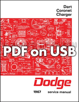 Dodge Car Shop 1967 manuales en cargador USB Coronet Dart Polara Monaco servicio Foto 1 de 3