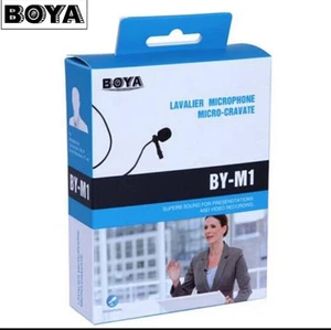BOYA BY-M1 3.5mm Lavalier Microphone For Smartphone DSLR Cameras Hands Free Clip - Picture 1 of 12