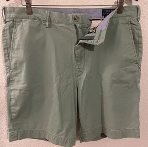 Ralph Lauren Men’s 36”x12” Polo Stretch Cotton Twill~Green Preppy Chino Shorts - Picture 1 of 22