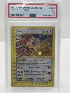 2003 CRYSTAL HOLO SKYRIDGE #149 HO-OH HOLO EX PSA 5 MIT SWIRL 💎 ✨ VINTAGE GRAIL - Bild 1 von 6