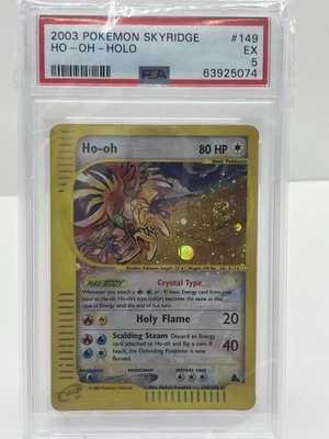 2003 CRYSTAL HOLO SKYRIDGE #149 HO-OH HOLO EX PSA 5 W/ SWIRL 💎 ✨ VINTAGE GRAIL - Image 1 of 4