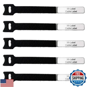 Mr-Label -1/2" Write on Cinch Straps - Reusable Fastening Cable Ties - Identi - Afbeelding 1 van 5