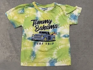 Tommy Bahama Boys Tee Shirt Surf Trip Youth Size 7 100% Cotton Tie Dye - Picture 1 of 8