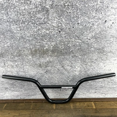 Mongoose BMX Bike Handlebar Bars 2-Piece Black Freestyle 815g Bicycle 22.2 - Image 1 of 4