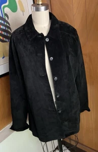 Valerie by Valerie Stevens Suede Chore Jacket Size XL - Picture 1 of 4