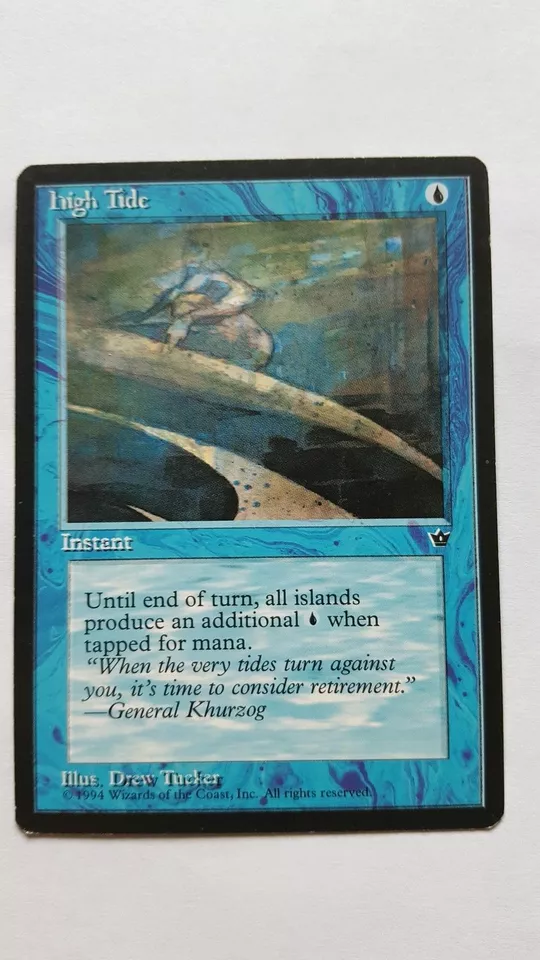 1x HIGH TIDE - Rare - Fallen Empires  Various Art MTG - Magic the Gathering - Image 1 of 1
