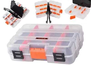 Tool Storage Double-Sided Small Part Organizer 22 Compartments Removable Divider - Picture 1 of 6