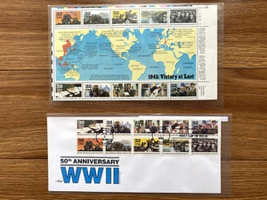 1945:  Victory at Last, Full Pane Block # 111111 MNH, Artmaster Cover - Picture 1 of 3