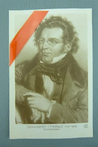Carte postale de Franz Schubert 1797-1828, compositeur Autrichien. - Imagen 1 de 2